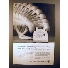 1960 Bell Telephone Ad - Give Such Trouble-Free Service