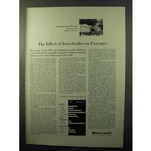 1970 Honeywell Automation Ad - Insecticides on Enzymes