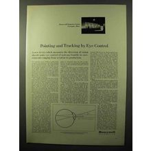 1970 Honeywell Automation Oculometer Ad - Eye Control