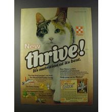 1981 Purina Thrive! Cat Food Ad - Nutrition At Best