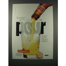 2003 Budweiser Beer Ad - Never Filling