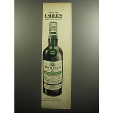 1951 Usher's Green Stripe Scotch Ad - Insist on Usher's