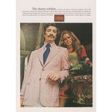 Clubman 1970s Mens Pink Fashion Sports Suit Advertising Postcard