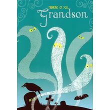 Thinking of You Grandson - Halloween Greeting Card - 03502