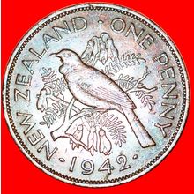 BIRD (1940-1947): NEW ZEALAND ★ PENNY 1942! KEY DATE! ★LOW START★NO RESERVE