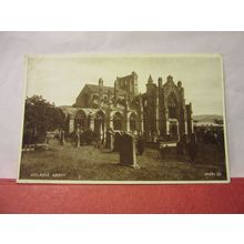 MELROSE ABBEY, MELROSE, THE BORDERS unused postcard by Valentine. c.1928 =