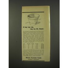 1956 White Flower Farm Ad - At long, long, long, long, last, Mrs. Richards
