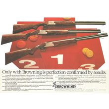 BROWNINH SHOTGUNS :- Original Vintage 1986 Magazine Advert