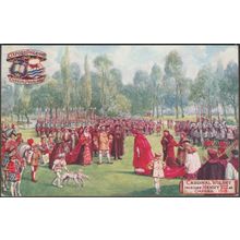 Cardinal Wolsey Receives Henry VIII, Oxford Pageant, 1907 - Tuck's Postcard