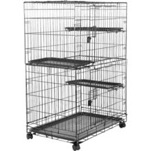 Amazon Basics Large 3-Tier Cat Durable,Pliable Cage Playpen Box Crate Kennel - 3