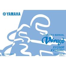 YAMAHA XV250R XV250RC VIRAGO OWNERS MANUAL 2002 MOTORCYCLE 97 PAGES IN ENGLISH