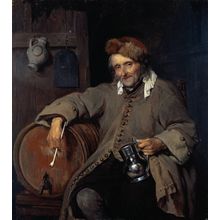Metsu_Gabriel_The_Old_Drinker Poster Canvas Movie Film Print A0 A1 A2 A3 A4 A5 A