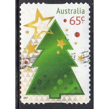 Australia 2017 Christmas - Tree 65c s/a Used