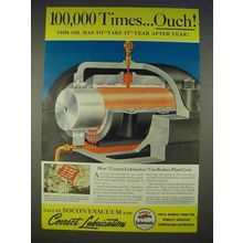 1940 Socony-Vacuum Gargoyle Lubricants Ad - Ouch!