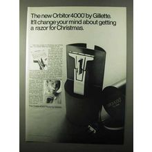 1971 Gillette Orbitor 4000 Razor Ad - Change Your Mind