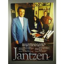 1971 Jantzen Doubleknits Ad - Larry Mahan, Dave Marr - Double Life