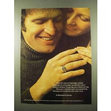 1975 De Beers Diamonds Ad - Ten Years of Marriage