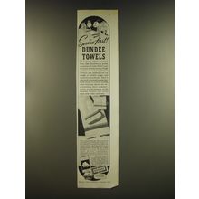 1939 Dundee Towels Ad - Service First