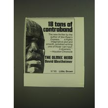 1974 Little, Brown Book Advertisement - The Olmec Head by David Westheimer