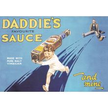 Daddies Favourite Sauce Ketchup Rare Advertising Postcard