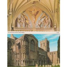 The Acending Christ Hans Feibush + Christchurch Prioriy 2x Dorset Postcard