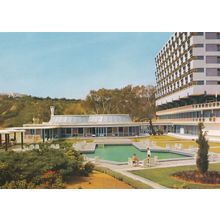 Waiter by Guests Swimming Pool Hotel Amilcar Tunisia Postcard