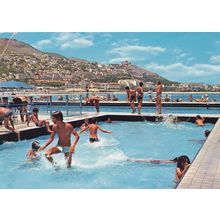 Algiers Algeria The White El Kettani Hotel Swimming Pool Postcard