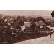 St Fagans Bicycle Real Photo Old Postcard