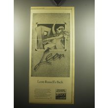 1974 Leon Russell Stop All That Jazz Album Ad - Leon Russell's Back