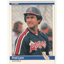 1984 Fleer Fred Lynn baseball card #525