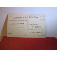 PET RABBIT by P Corbeaux unused postcard THE IMPERIAL FINE ART CORPORATION Ltd =