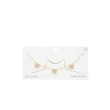 New Fancy Shape Gold Dipped Necklace