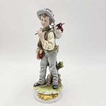 Antique Signed D.Belloire Italy Porcelain Hand Painted Figurine 8” Capodimonte