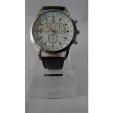 GENEVA High Quality Men's Luxury Quartz Watch. Leather Strap. N.R