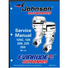 Johnson 125C 130 200 225 250 90° LV Outboard Service Manual 1997 520212 PDF