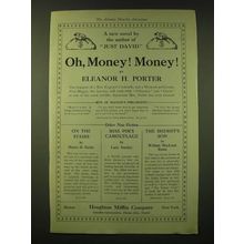 1918 Houghton Mifflin Company Ad - A new novel by the author of Just David