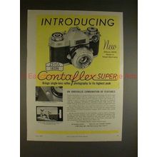 1959 Zeiss Ikon Contaflex Super Camera Ad - Introducing
