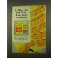 1965 Kleenex Towels Ad - 2 Layers Thick