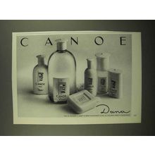 1966 Dana Canoe Ad - Cologne, Talc, Soap, Deodorant