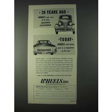 1966 Wheels Inc. Ad - 28 Years Ago First Customer