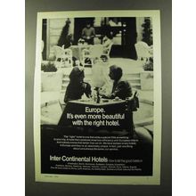 1973 Inter-Continental Hotels Ad - Europe Beautiful