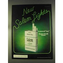 1976 Salem Cigarettes Ad - New Lights