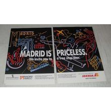1988 Iberia Airline Ad - Madrid is Priceless
