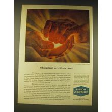 1960 Union Carbide Ad - Shaping another sun