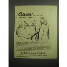 1948 British Celanese Limited Ad - A Celanese Formula takes the stage