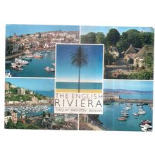 multiview, ENGLISH RIVIERA, COCKINGTON, TORQUAY, DEVON .used postcard 1995 pm =