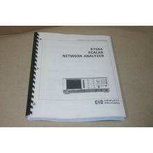 Hewlett Packard HP 8756A Scalar Network Analyzer Operating User Guide Manual