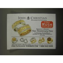 2007 John Christian Rings and jewelry Advertisement