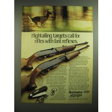 1982 Remington Model Four and Six Rifles Ad - Hightailing targets call for