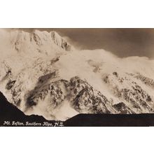 Mount Sefton Summit Antique New Zealand Real Photo Postcard